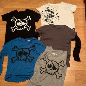 5 nununu shirts size 3-4 and 2-3